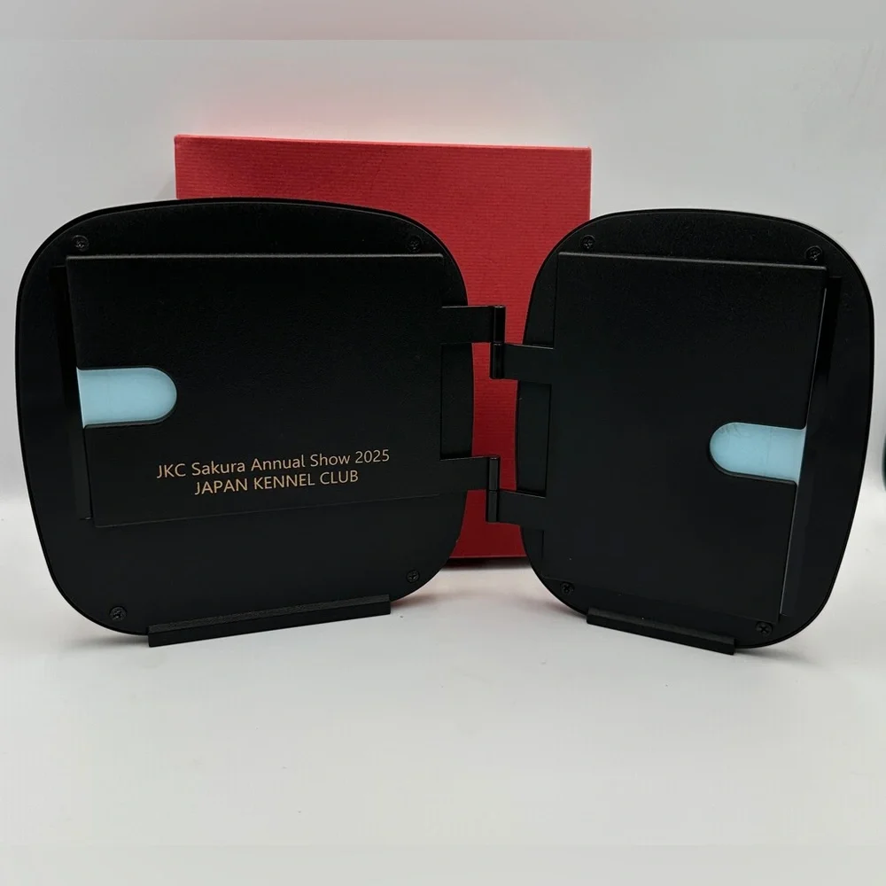 Oval Double-sided Black Japanese Photo Frame Feature Mount Fuji Cherry Blossoms